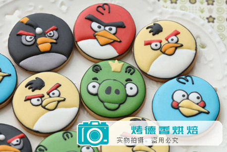 饼干可以这么玩 愤怒的小鸟糖霜饼干