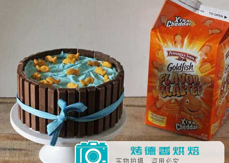 奇巧鱼池蛋糕的制作方法