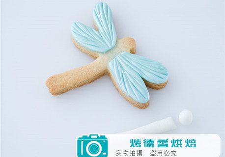 如何制作蜻蜓蝴蝶翻糖装饰曲奇饼干