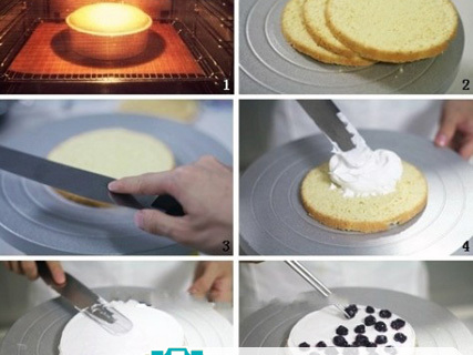 裱花基本技巧---奶油水果装饰蛋糕