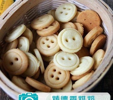 可爱萌系的纽扣曲奇饼干