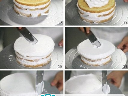 裱花基本技巧---奶油水果装饰蛋糕