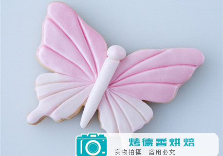 如何制作蜻蜓蝴蝶翻糖装饰曲奇饼干