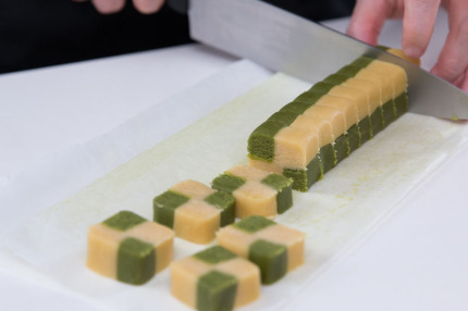 曲奇烘焙食谱:抹茶格子曲奇制作方法