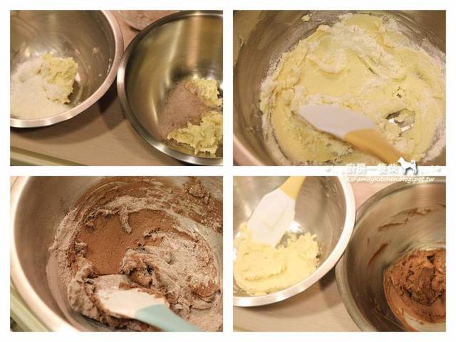 ♪圣诞花圈♪|双色奶酥饼干【烘焙食谱】