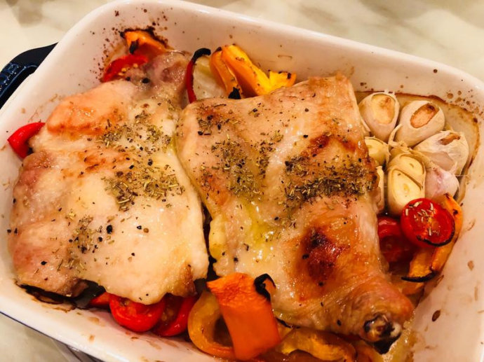 简易懒人蒜香烤鸡排