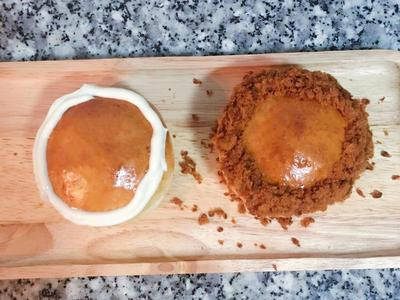 可爱的小狮子起司面包