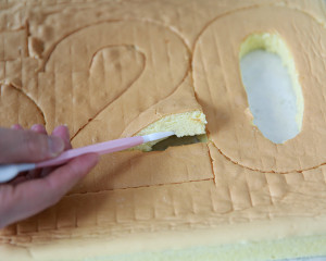 数字蛋糕（戚风版）制作方法