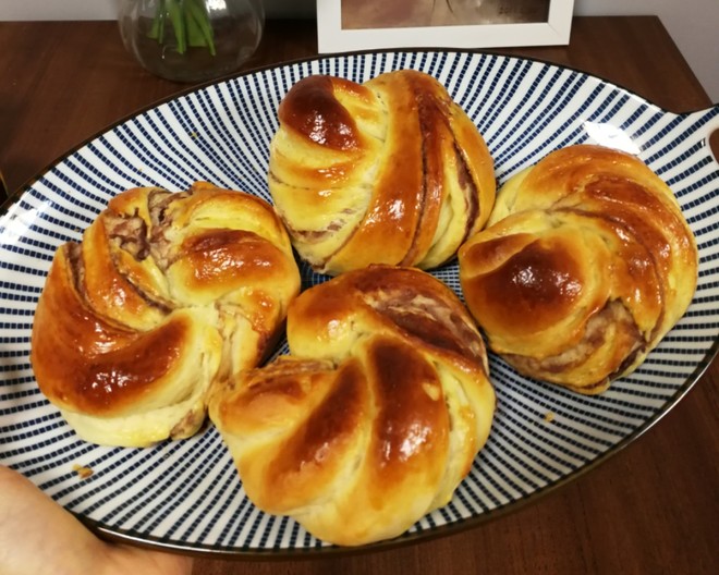 酸奶奶酪豆沙包-烘焙食谱