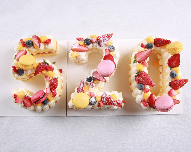 数字蛋糕（戚风版）制作方法