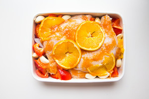 香橙烤鸡腿-烘焙食谱