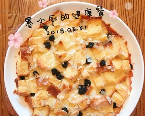 全麦面包布丁-减肥依然能吃的甜品！制作方法