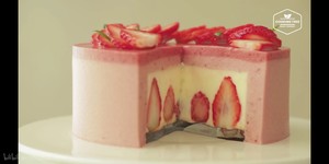 （cooking tree）草莓芝士蛋糕制作方法