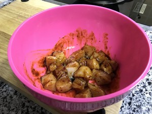 彩椒鸡肉串制作方法
