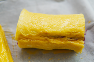 岩烤奶酪紫薯卷 制作方法