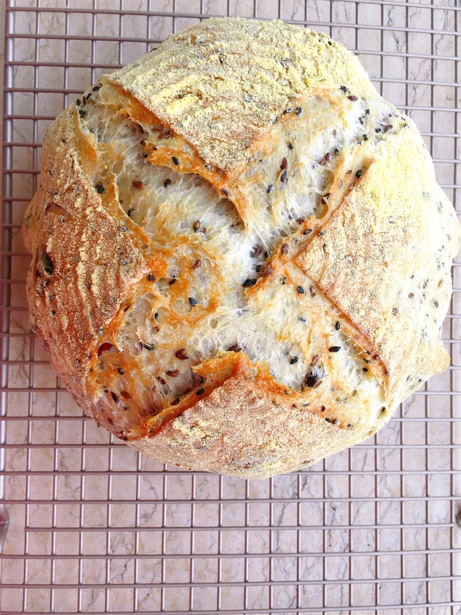 无糖无油杂籽欧包   制作方法