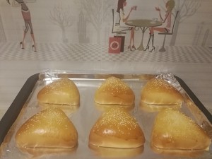 三角奶黄包 制作方法