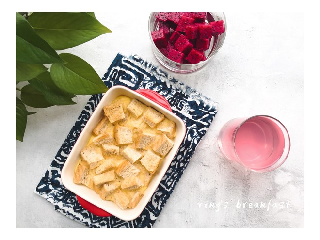 奶香吐司布丁 制作方法