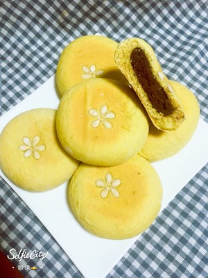 南瓜?红豆面包 制作方法