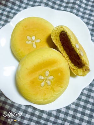 南瓜?红豆面包 制作方法