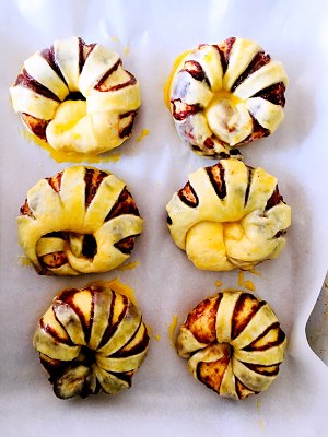 豆沙圈圈包 制作方法