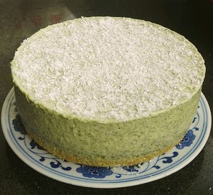 艾草慕斯蛋糕 制作方法