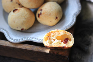 蔓越莓麻糬面包 制作方法