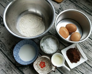 蒸蛋糕(可可味) 制作方法