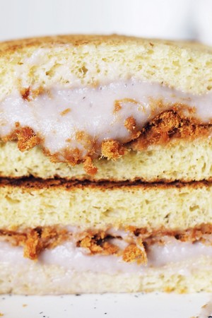 芋泥肉松吐司 制作方法