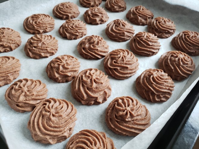 原味 可可曲奇  制作方法