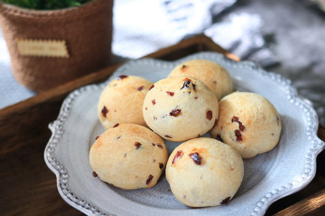 蔓越莓麻糬面包 制作方法