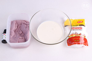 仿火遍台湾不二家的芋头蛋糕（杏仁粉版） 制作方法