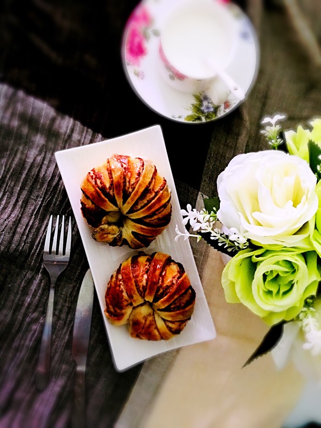 豆沙圈圈包 制作方法