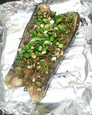 烤茄子  制作方法