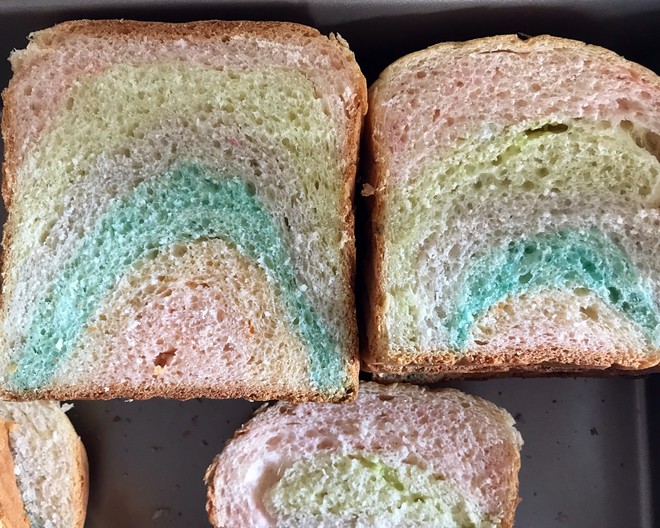 彩色吐司 制作方法