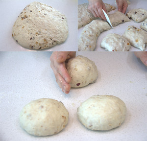 燕麦核桃软欧包 制作方法