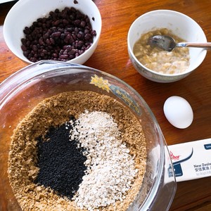 红豆燕麦饼干 制作方法