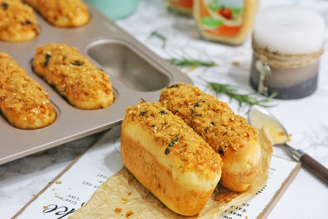 冠利沙拉酱-全麦肉松堡 制作方法