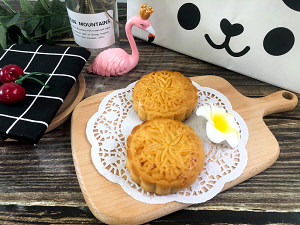 豆沙&紫薯月饼 制作方法