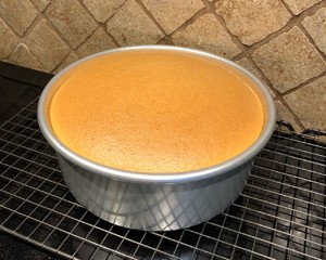 八寸原味古早蛋糕（烫面水浴法）  制作方法