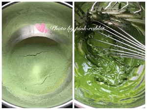 抹茶蜜豆戚风蛋糕.浅井12cm14cm17cm加高中空 制作方法