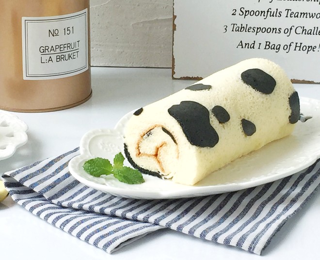 奶牛蛋糕卷 制作方法