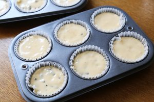 葡萄干巧克力豆玛芬蛋糕（6连玛芬蛋糕模） 制作方法