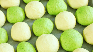 菠菜/牛奶小餐包 制作方法