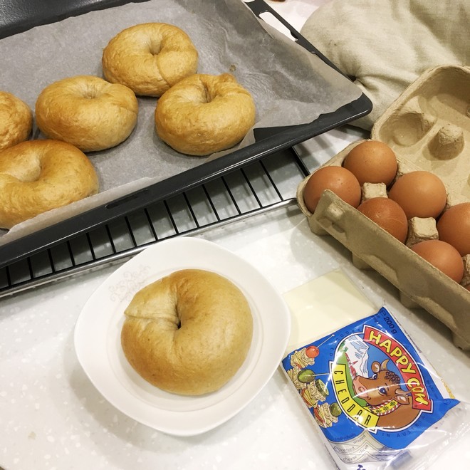 蜂蜜全麥貝果  制作方法