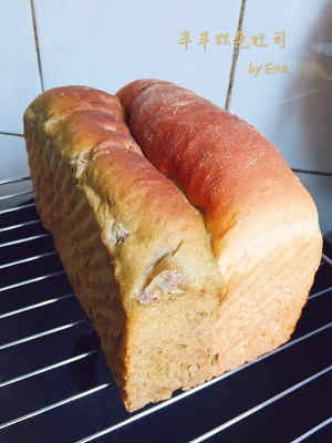 半半双色吐司（无油）  制作方法